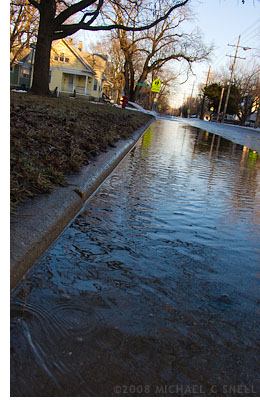 runoff from open hydrant