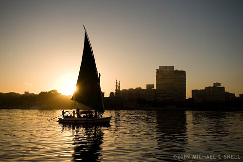 felucca on the nile