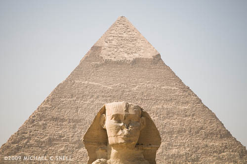 pyramid and sphinx