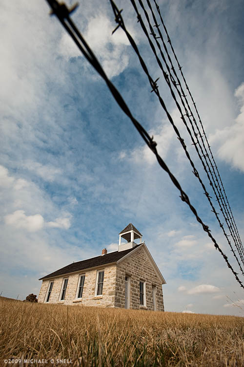 Flint Hills schoolhouse