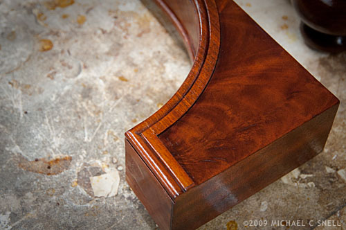 restored piece of antique furniture