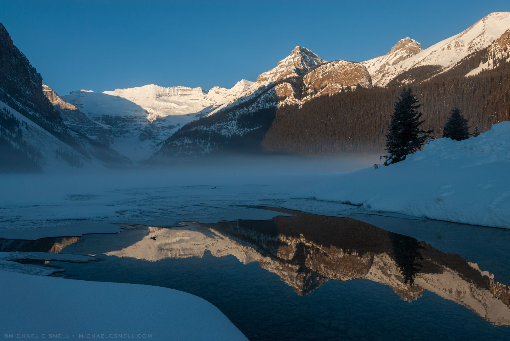 Photographing Snow in Alberta, Canada.